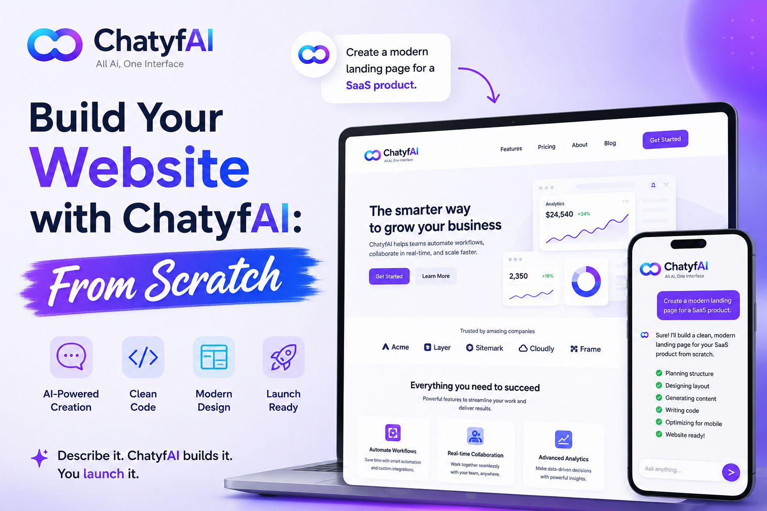 Build Your Website with ChatyfAI: From Scratch